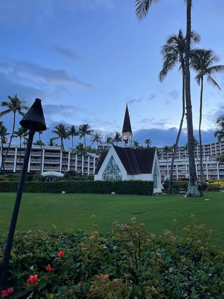 The chapel at the Grand Wailea Resort on Maui, Hawaii