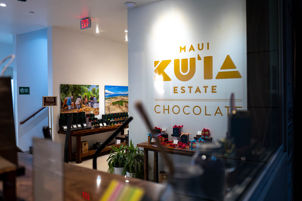 Interior of the Kuia Estate Chocolate factory store