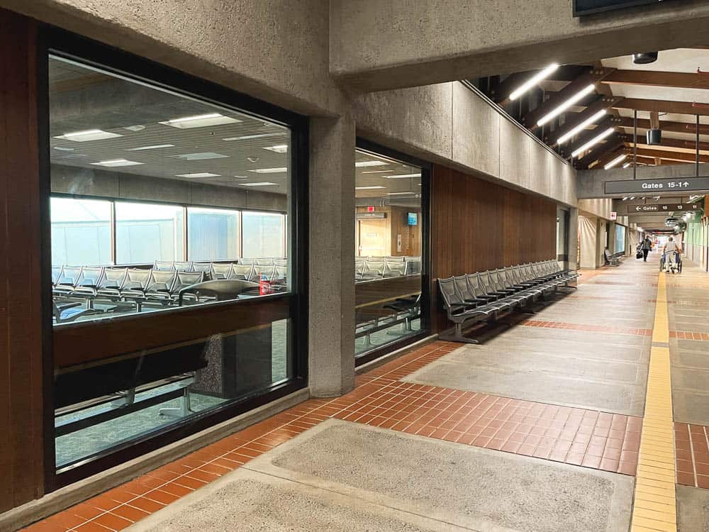 Main terminal gate seating at Kahului Airport (OGG) on Maui, Hawaii